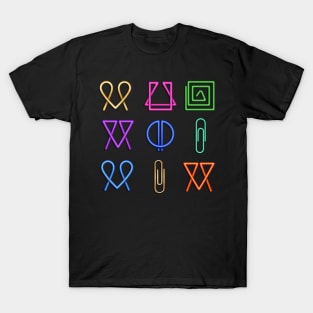 Shapes With Paper Clip T-Shirt